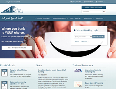 Napoleon State Bank Screenshot