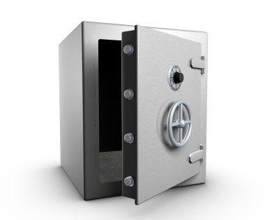 Screenshot of bank safe